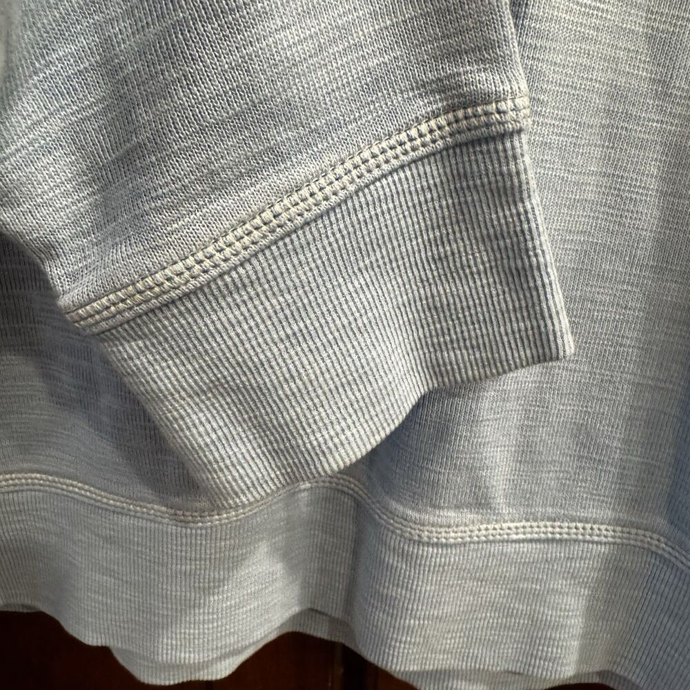 Tommy Bahama Tobago Bay 1/4 Zip Pullover Women’s Blue Textured Knit Sweatshirt L - Picture 10 of 15